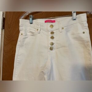 Lily Pulitzer white denim jeans